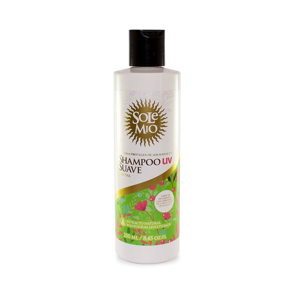 Shampoo Suave filtro UV sin sal cabellos tinturados 250ml - SoleMio