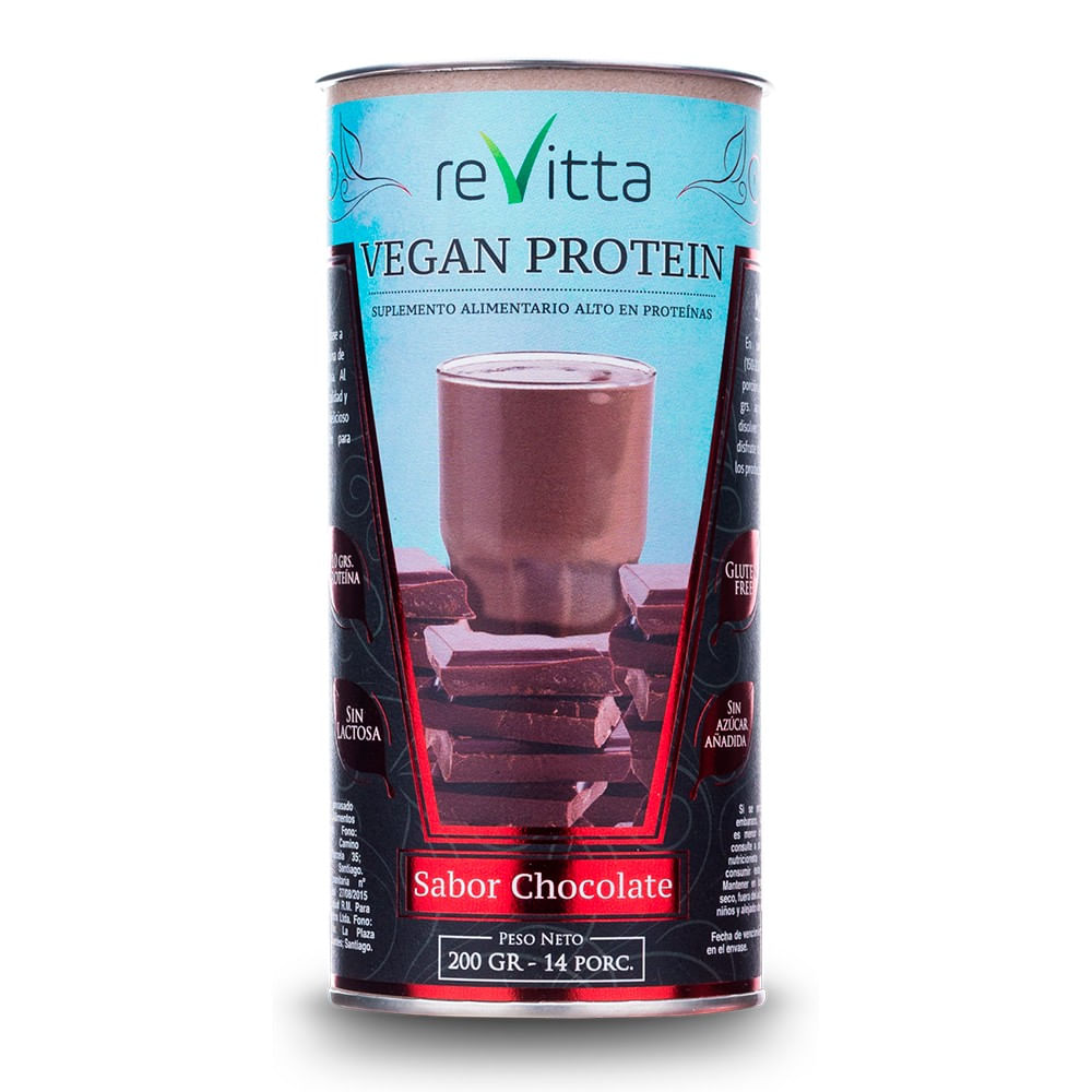 Batido Proteínas Veganas Protein Chocolate 200gr- Revitta