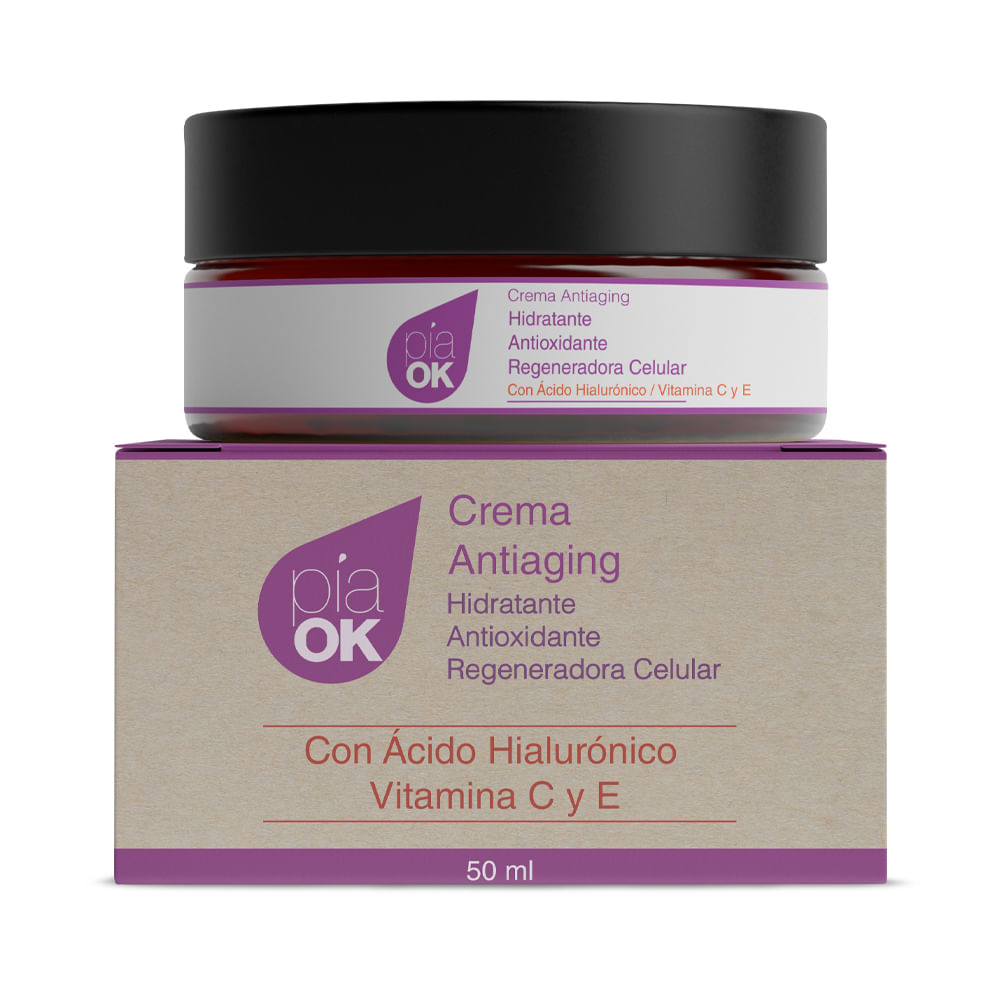 Crema facial Antiaging regeneradora celular 50ml - PiaOk
