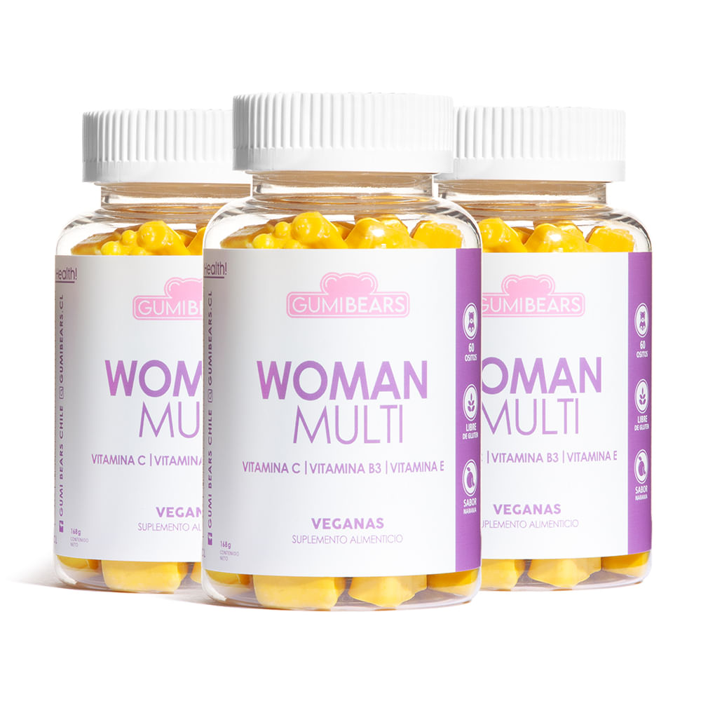 Pack Vitamina Woman Multi  3 meses - GumiBears