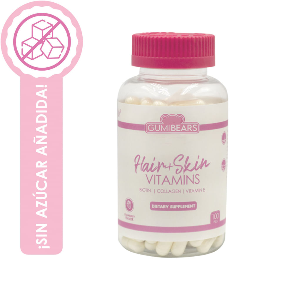 Vitaminas Hair&Skin Colágeno-Biotina 1un - GumiBears